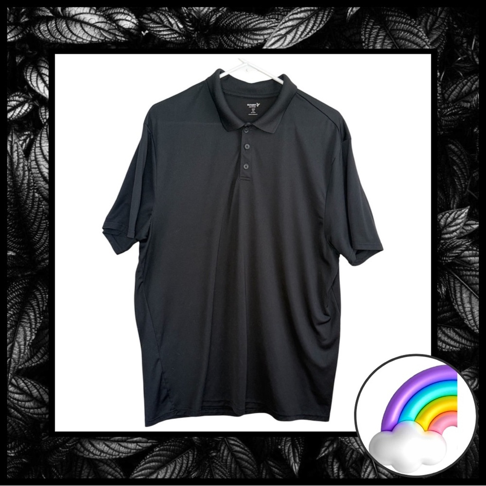 3/$24 - Old Navy Men’s Active Core Polo – Black, Size XXL